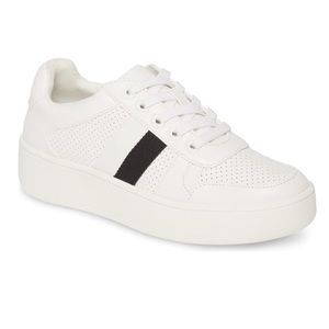 Steve Madden White Platform Sneakers